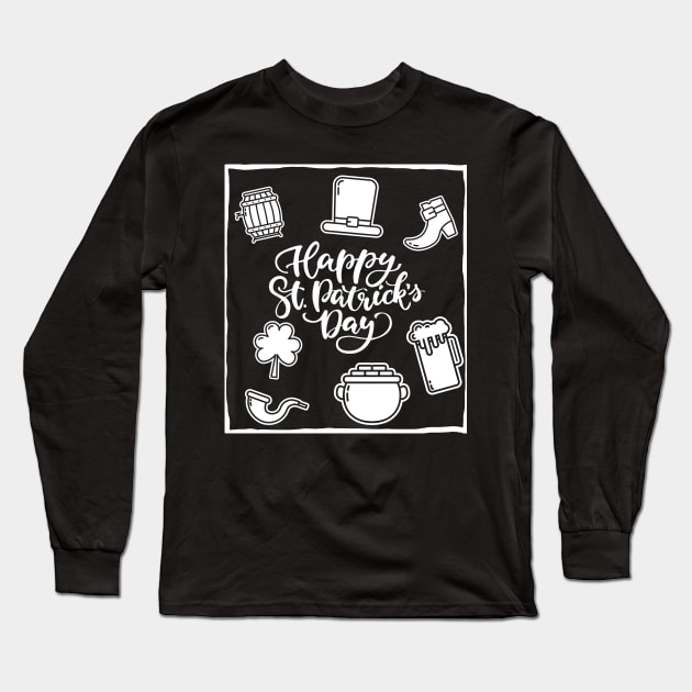 Happy saint patrick's day Long Sleeve T-Shirt by DreamingWhimsy